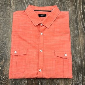 Mens Alfani Short Sleeve Button Up